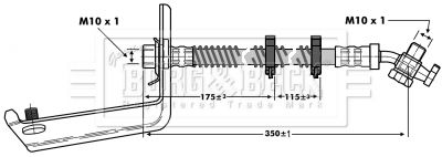 BORG & BECK Pidurivoolik BBH6804